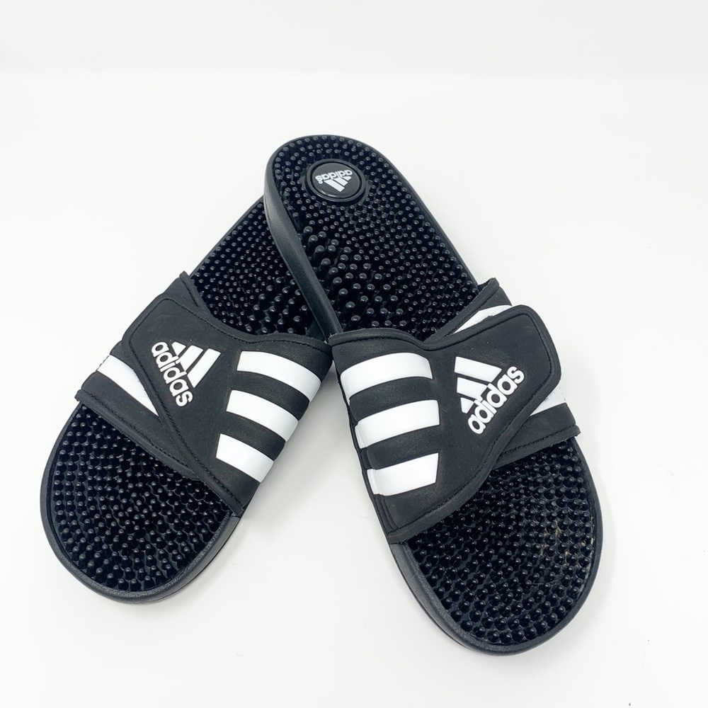 NWOT Adidas Women's Adissage Sport Slide Sandals in Black Size 11